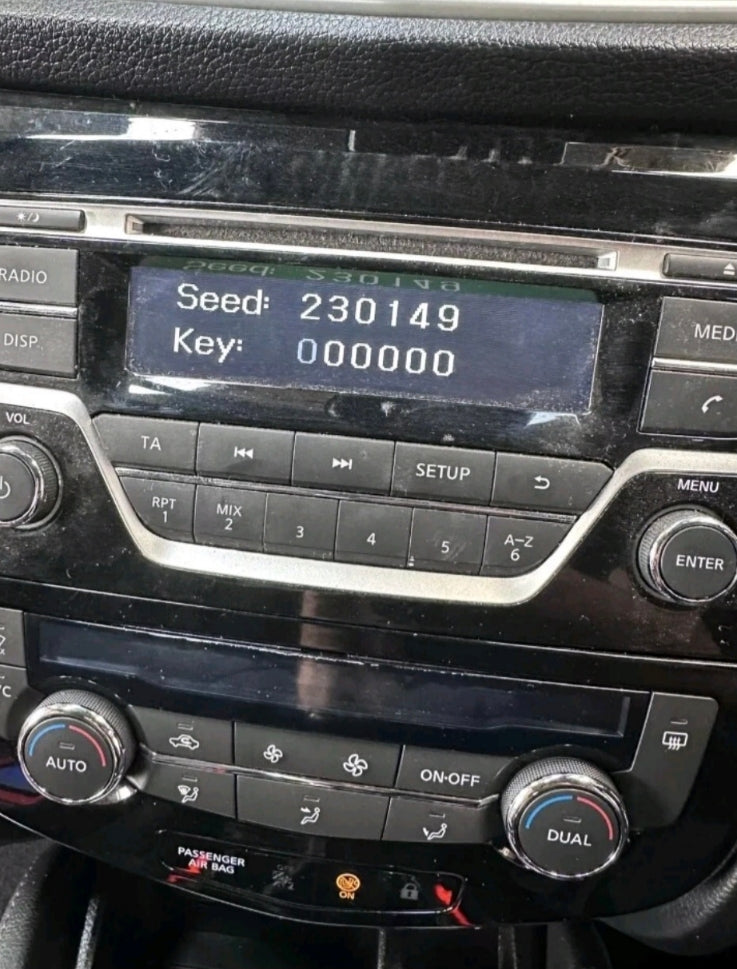Nissan Radio Code Unlock – Enter Serial Number