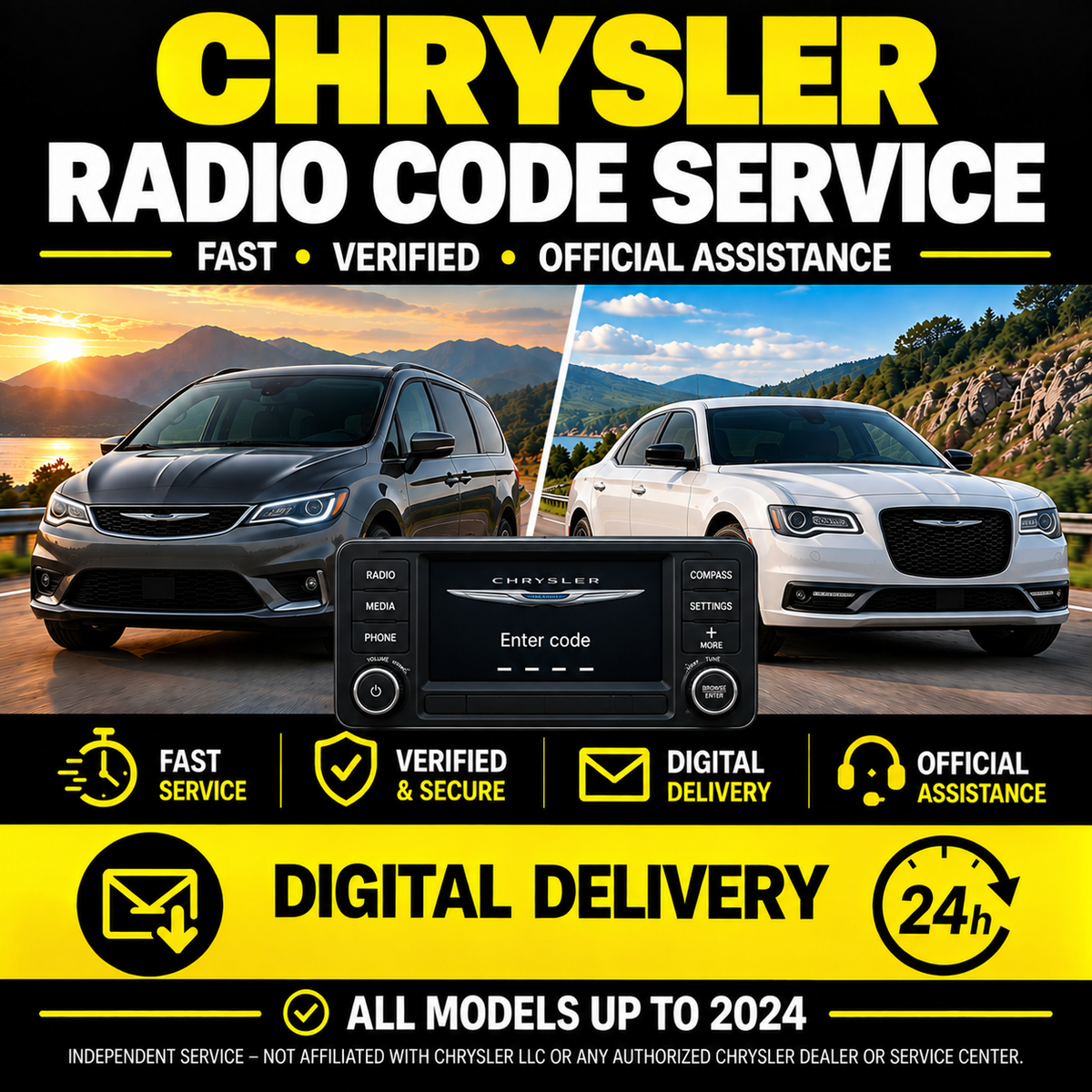 Chrysler Radio Code Unlock – Enter Serial Number