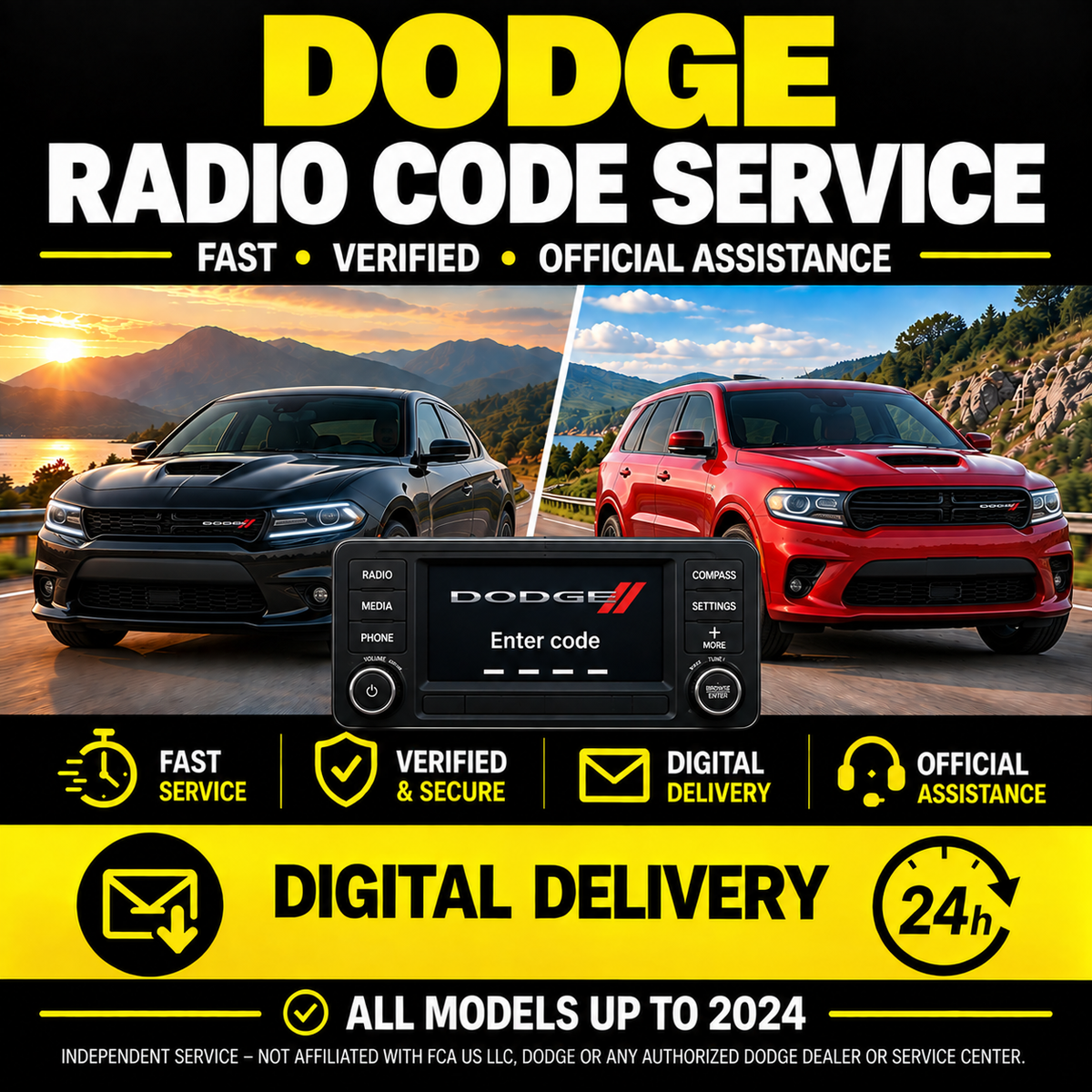 Dodge Radio Code Unlock – Enter Serial Number