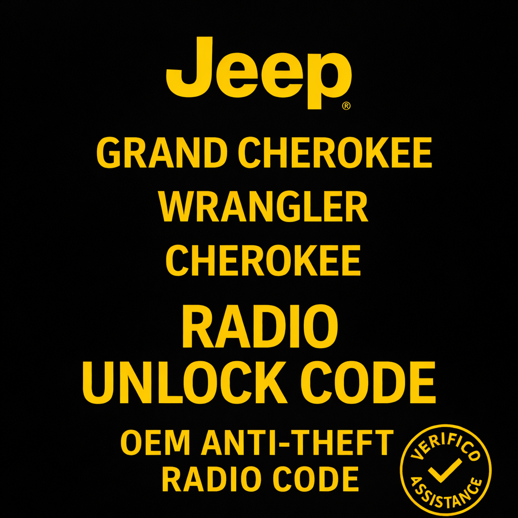 Jeep Radio Radio Code Unlock – Enter Serial Number