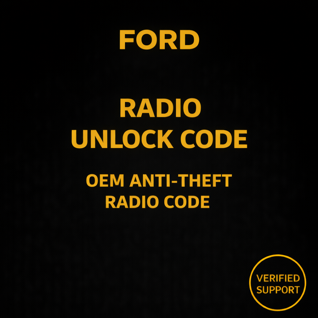 Ford Radio Code Unlock – Enter Serial Number