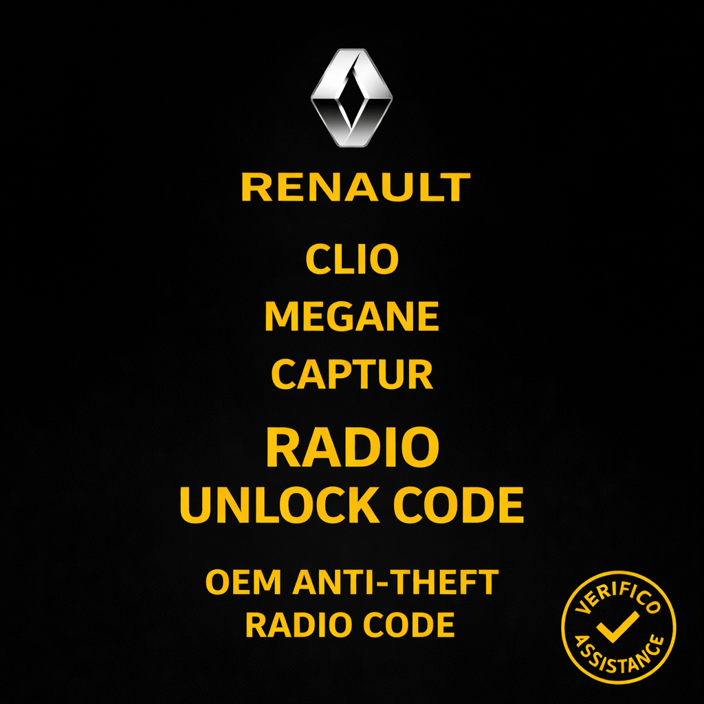 Renault Radio Code Unlock – Enter Serial Number