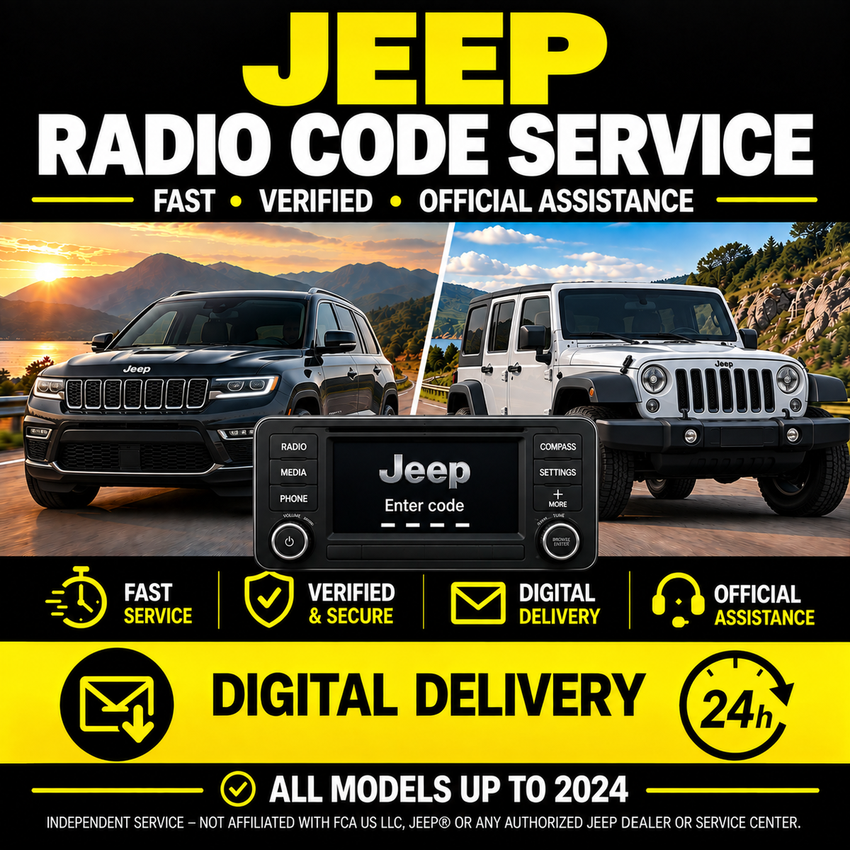 Jeep Radio Radio Code Unlock – Enter Serial Number